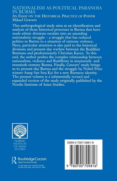 Produktbild: Nationalism as Political Paranoia in Burma