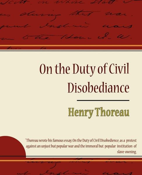 Produktbild: On the Duty of Civil Disobediance - Henry Thoreau