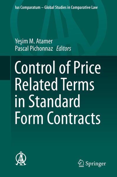 Produktbild: Control of Price Related Terms in Standard Form Contracts
