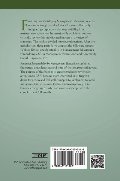 Produktbild: Fostering Sustainability by Management Education
