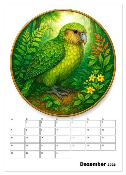 Produktbild: Unbekannte Niedlichkeit (Wandkalender 2026 DIN A2 hoch), CALVENDO Monatskalender