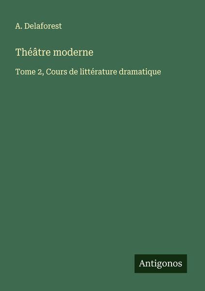 Produktbild: Th&eacute;&acirc;tre moderne