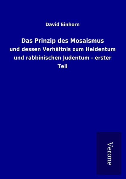 Produktbild: Das Prinzip des Mosaismus