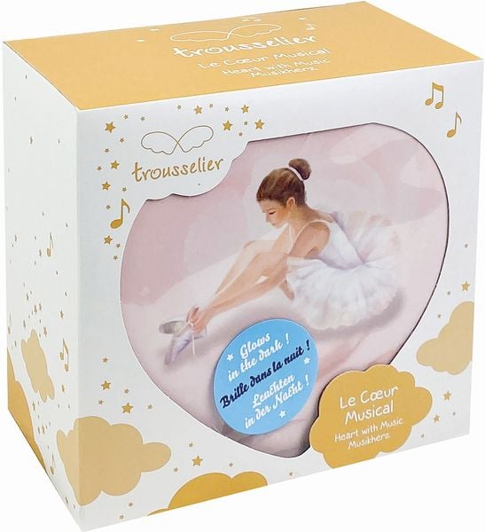 Trousselier - Musikspieluhr Herz, Ballerina, nachtleuchtend