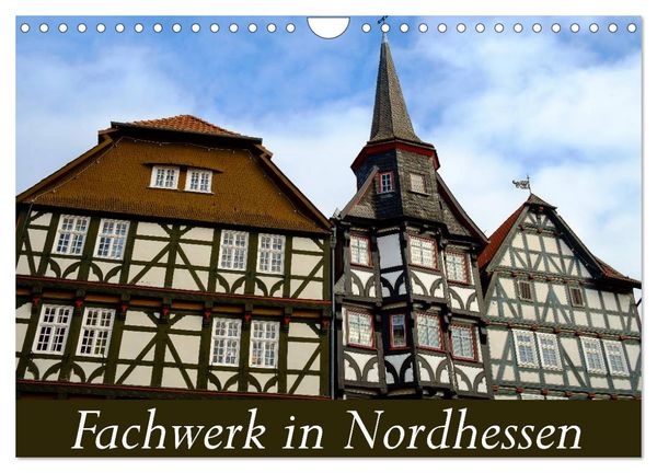 Fachwerk in Nordhessen (Wandkalender 2026 DIN A4 quer), CALVENDO Monatskalender