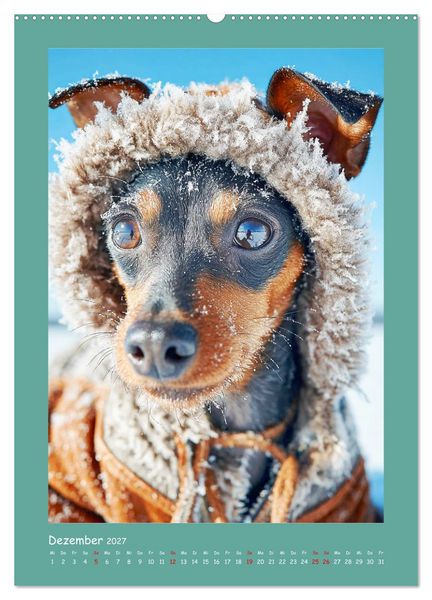 Produktbild: Mini-Pinscher. Kleine Hunde in sch&ouml;nen Momenten (Wandkalender 2027 DIN A2 hoch), CALVENDO Monatskalender