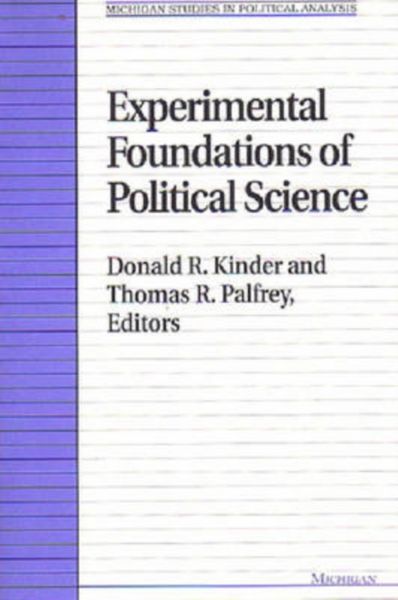 Produktbild: Experimental Foundations of Political Science