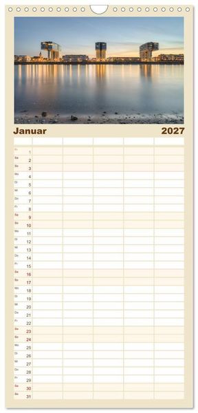 Produktbild: Familienplaner 2027 - Wundersch&ouml;nes K&ouml;ln mit 5 Spalten (Wandkalender, 21 x 45 cm) CALVENDO