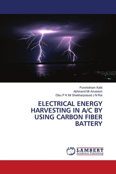 Produktbild: Electrical Energy Harvesting in A/c By Using Carbon Fiber Battery