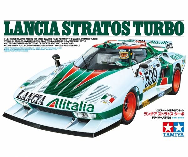 Produktbild: Tamiya 300025210 Lancia Stratos Turbo Automodell Bausatz 1:24