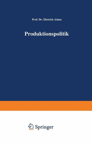 Produktbild: Produktionspolitik