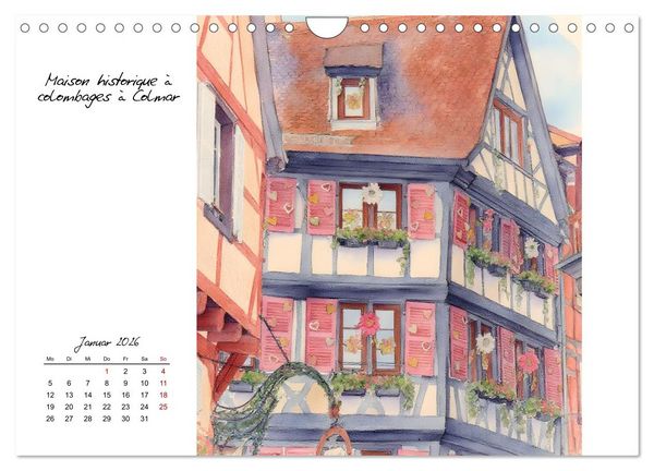 Produktbild: Zauberhafte Motive aus dem Elsass (Wandkalender 2026 DIN A4 quer), CALVENDO Monatskalender