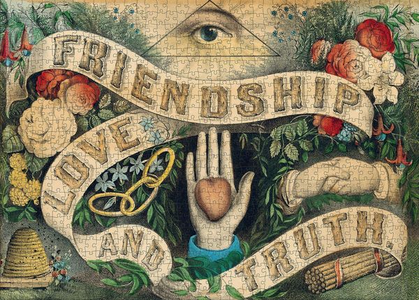 Produktbild: John Derian Paper Goods: Friendship, Love, and Truth 1,000-Piece Puzzle