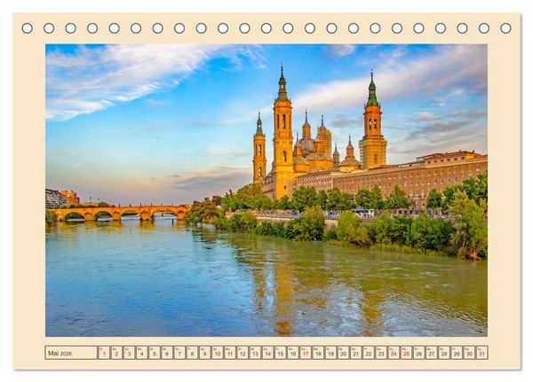 Produktbild: Zauberhaftes Saragossa (Tischkalender 2026 DIN A5 quer), CALVENDO Monatskalender