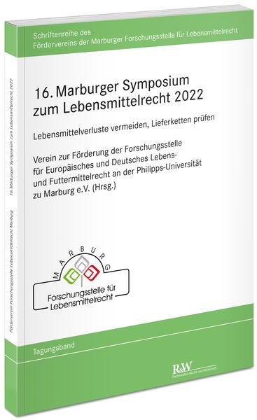 Produktbild: 16. Marburger Symposium zum Lebensmittelrecht 2022
