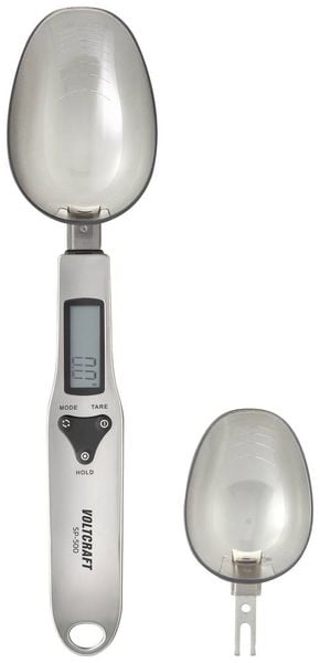 Produktbild: VOLTCRAFT SP-500 L&ouml;ffelwaage VC-12607925 W&auml;gebereich (max.) 500 g Ablesbarkeit 0.1 g Edelstahl