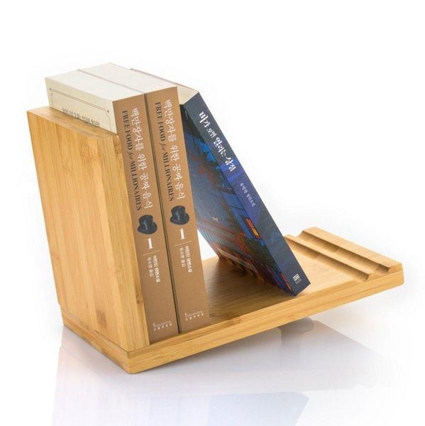 Produktbild: MyLibrary Tilted Bookshelf &ndash; Geneigtes Bambus-Buchregal