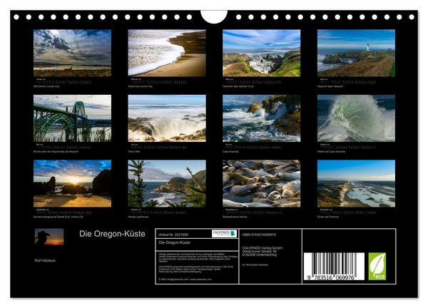 Produktbild: Die Oregon-K&uuml;ste (Wandkalender 2026 DIN A4 quer), CALVENDO Monatskalender