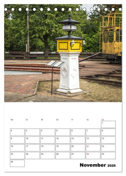 Produktbild: Klein- und Privatbahn Museum Gramzow (Tischkalender 2026 DIN A5 hoch), CALVENDO Monatskalender