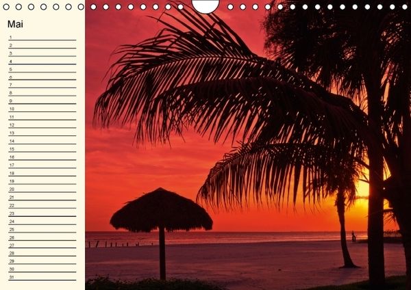 Produktbild: Immerw&auml;hrender Geburtstagskalender &ndash; Beautiful Sunsets (Wandkalender immerw&auml;hrend DIN A4 quer)