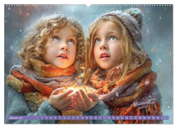 Produktbild: Faszination Licht - Durch Kinderaugen gesehen (Wandkalender 2027 DIN A2 quer), CALVENDO Monatskalender