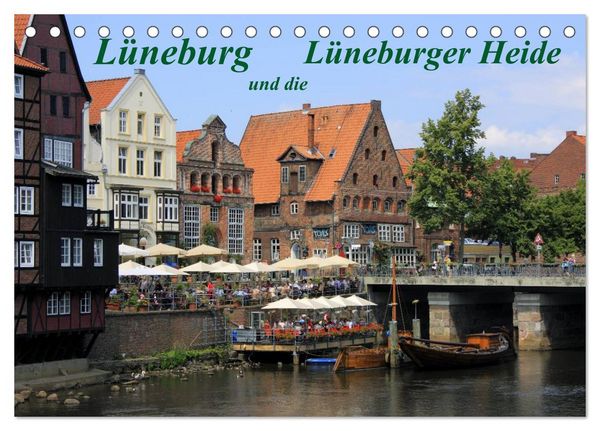 Lüneburg und die Lüneburger Heide (Tischkalender 2026 DIN A5 quer), CALVENDO Monatskalender