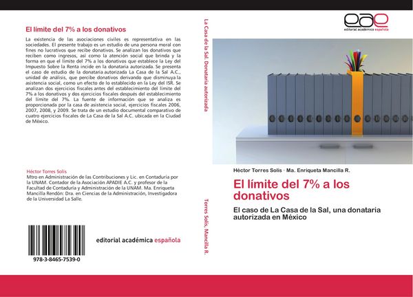 Produktbild: El l&iacute;mite del 7% a los donativos