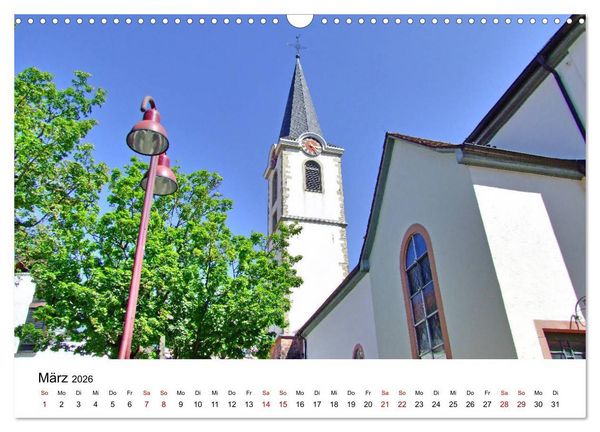 Produktbild: Wiesloch - Spaziergang durch die Altstadt (Wandkalender 2026 DIN A3 quer), CALVENDO Monatskalender