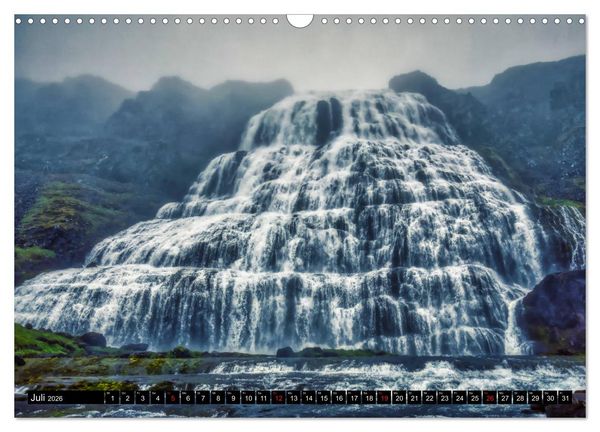 Produktbild: Eine Rundreise durch Island (Wandkalender 2026 DIN A3 quer), CALVENDO Monatskalender