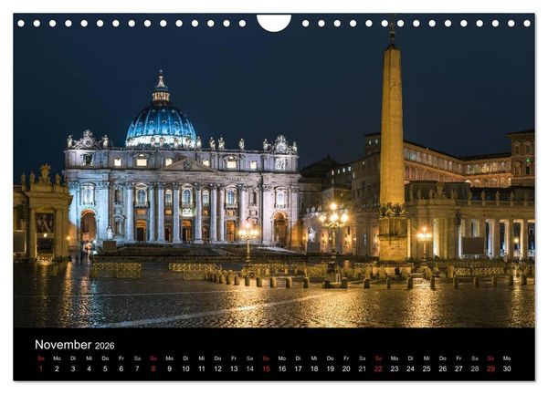 Produktbild: Rom - Impressionen aus der ewigen Stadt (Wandkalender 2026 DIN A4 quer), CALVENDO Monatskalender