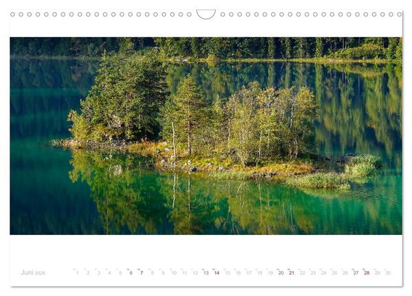 Produktbild: Unterwegs am Eibsee (Wandkalender 2026 DIN A3 quer), CALVENDO Monatskalender
