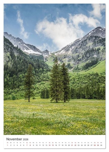 Produktbild: Bergsommer im Tannheimer Tal (hochwertiger Premium Wandkalender 2026 DIN A2 hoch), Kunstdruck in Hochglanz