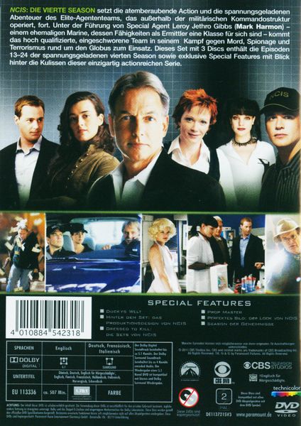 Produktbild: NCIS - Naval Criminal Investigate Service/Season 4.2 [3 DVDs]