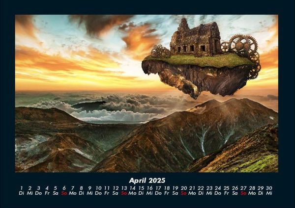 Produktbild: Mit Fantasy durch's Jahr 2025 Fotokalender DIN A4