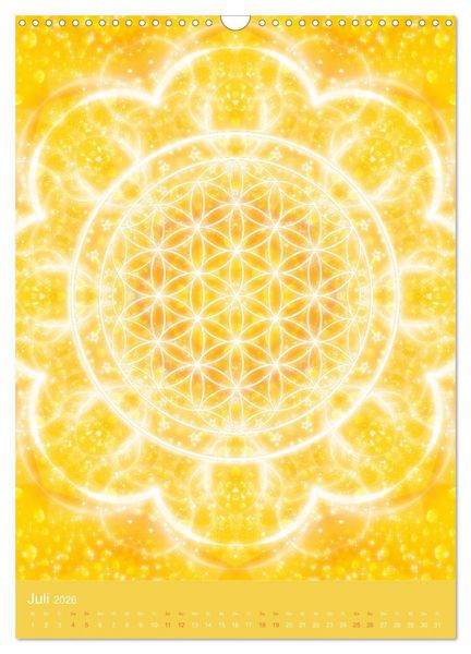 Produktbild: Blume des Lebens - Harmonie durch Symbolkraft (Wandkalender 2026 DIN A3 hoch), CALVENDO Monatskalender