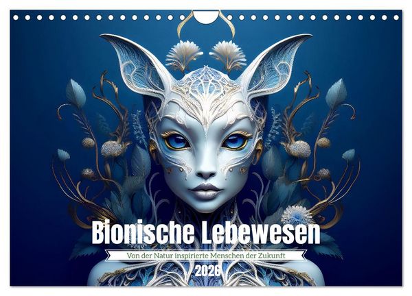 Bionische Lebewesen - Von der Natur inspirierte Menschen der Zukunft (Wandkalender 2026 DIN A4 quer), CALVENDO Monatskalender