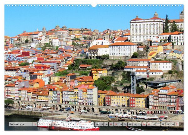 Produktbild: St&auml;dtereise nach Porto (Wandkalender 2026 DIN A2 quer), CALVENDO Monatskalender