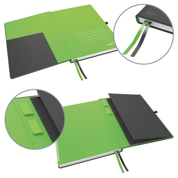Produktbild: Leitz Notizbuch Complete kariert schwarz DIN A5 + gratis A6 Notizbuch