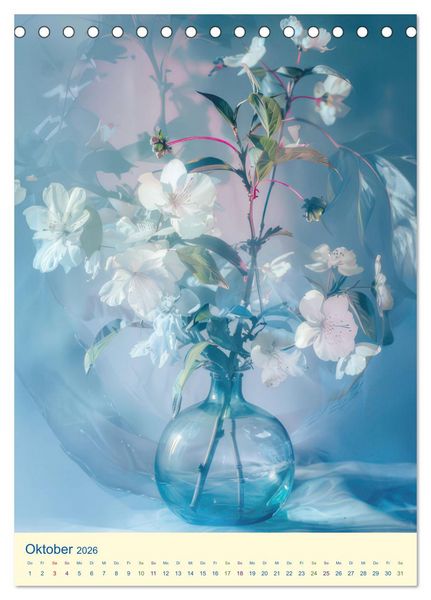 Produktbild: Blumen in zauberhaftem Licht (Tischkalender 2026 DIN A5 hoch), CALVENDO Monatskalender