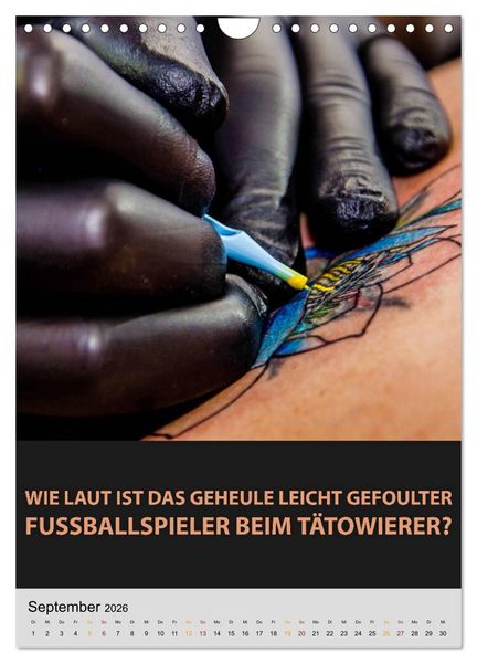 Produktbild: Ich mag Fu&szlig;ball&hellip; und vielleicht drei Leute. Spr&uuml;che und Weisheiten vom Spielfeldrand (Wandkalender 2026 DIN A4 hoch), CALVENDO Monatskalender