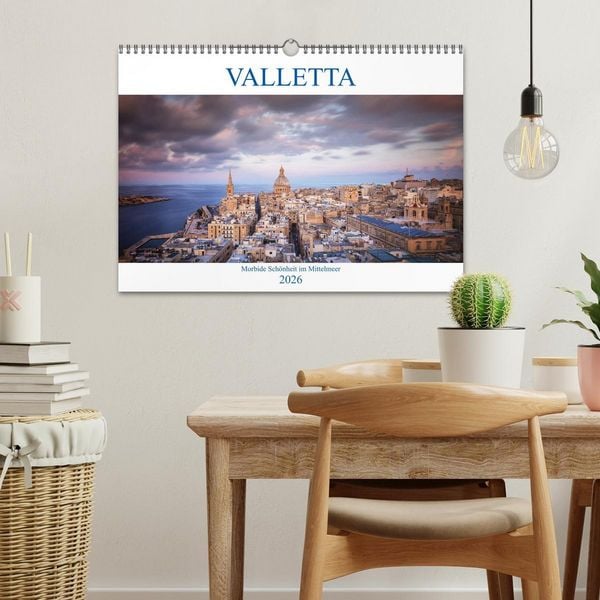 Produktbild: Valletta - Morbide Sch&ouml;nheit im Mittelmeer (Wandkalender 2026 DIN A3 quer), CALVENDO Monatskalender