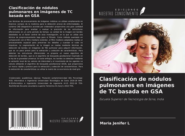 Produktbild: Clasificaci&oacute;n de n&oacute;dulos pulmonares en im&aacute;genes de TC basada en GSA