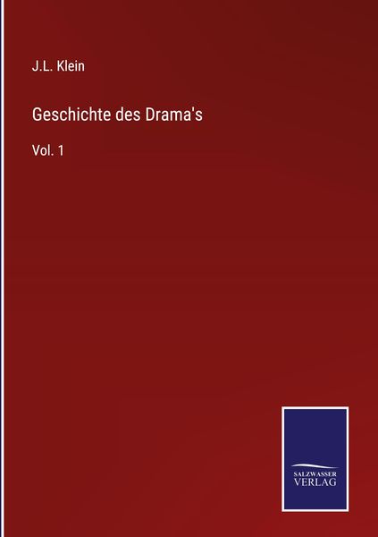 Produktbild: Geschichte des Drama's