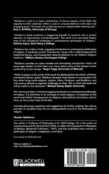 Produktbild: Contemporary Philosophy Religion