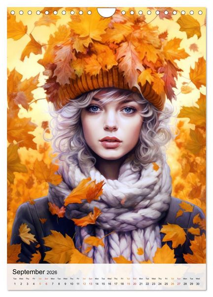 Produktbild: Flourishing Femmes (Wall Calendar 2026 DIN A4 portrait), CALVENDO 12 Month Wall Calendar