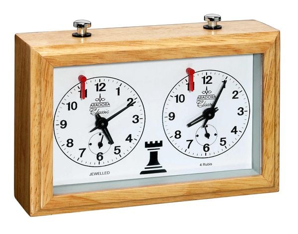 Produktbild: Philos 4680 - Schachuhr Aradora, mechanisch, Holzgeh&auml;use