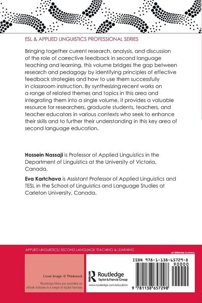 Produktbild: Corrective Feedback in Second Language Teaching and Learning