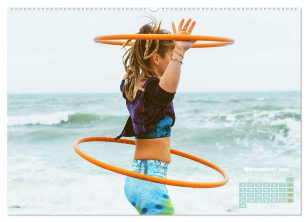 Produktbild: Hula-Hoop: Spa&szlig;, Sport und Fitness mit Hula Hoop Reifen (Wandkalender 2026 DIN A2 quer), CALVENDO Monatskalender