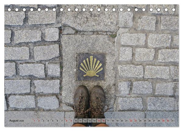 Produktbild: Von Porto nach Santiago de Compostela (Tischkalender 2026 DIN A5 quer), CALVENDO Monatskalender