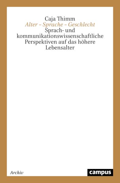Produktbild: Alter &ndash; Sprache &ndash; Geschlecht